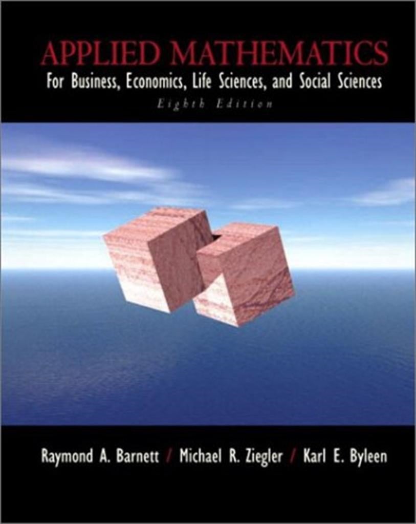applied mathematics 8th (barnett, ziegler, byleen)