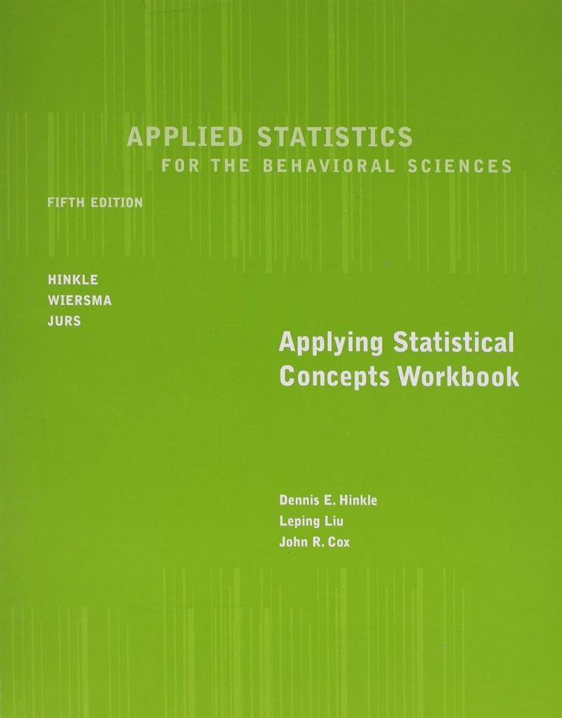 applied statistics (hinkle, wiersma, jurs)