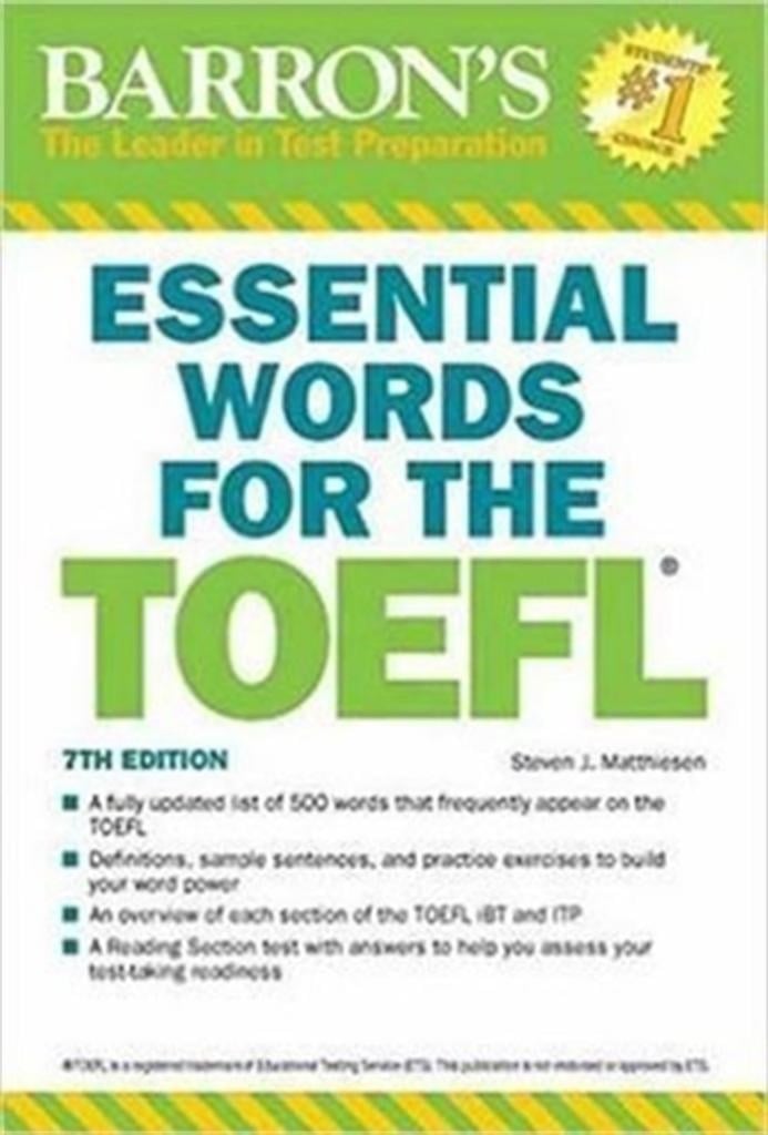 Barron's Essential Words for the TOEFLwith CD 7th Edition