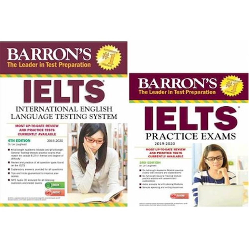 Barron's IELTS practice exams 3rd + Barron's IELTS MP3 4th + 2 CD