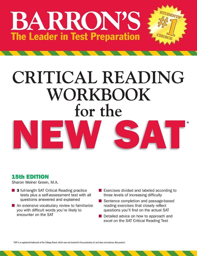 Barron's reading workbook for the NEW SAT 2016
