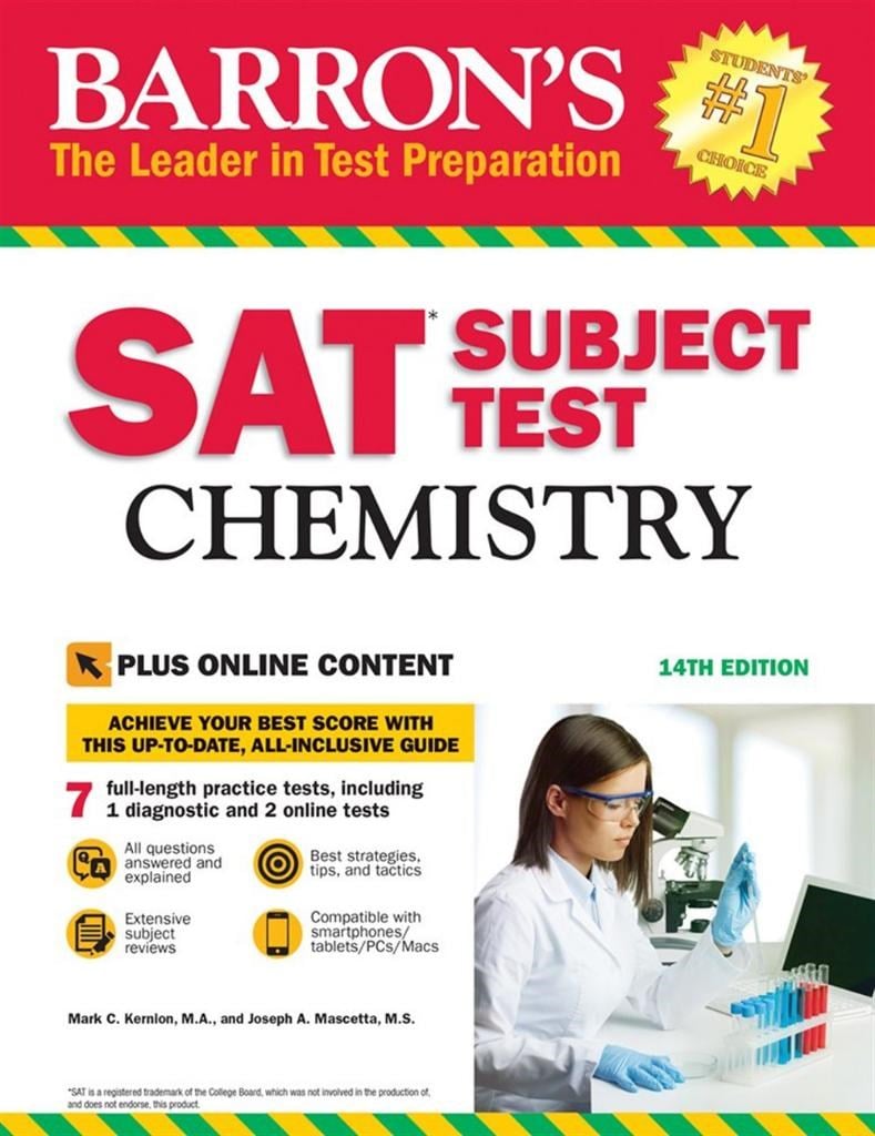 Barron's SAT Subject Test: Chemistry, 14th Edition: With Bonus Online Tests 14th Edition