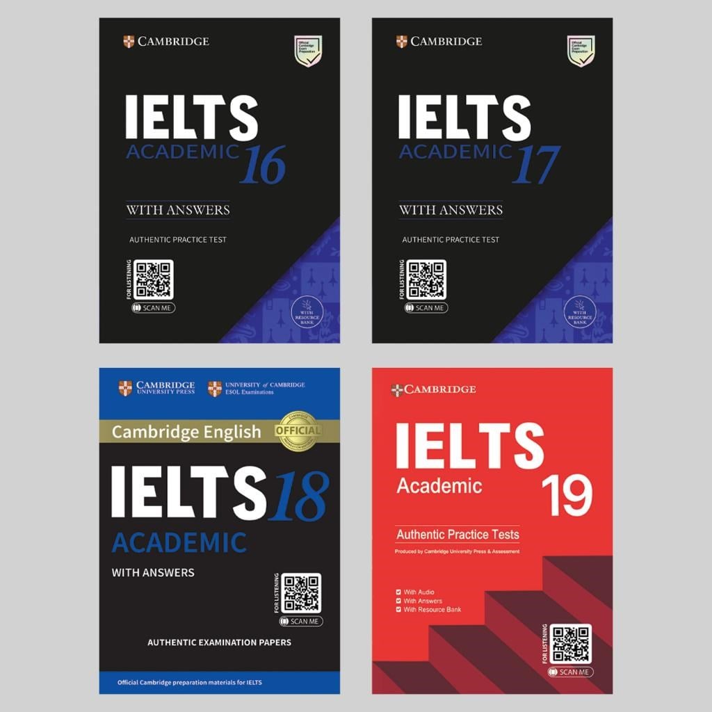 Cambridge English IELTS ACADEMIC 16 - 17 - 18 - 19 with Audios