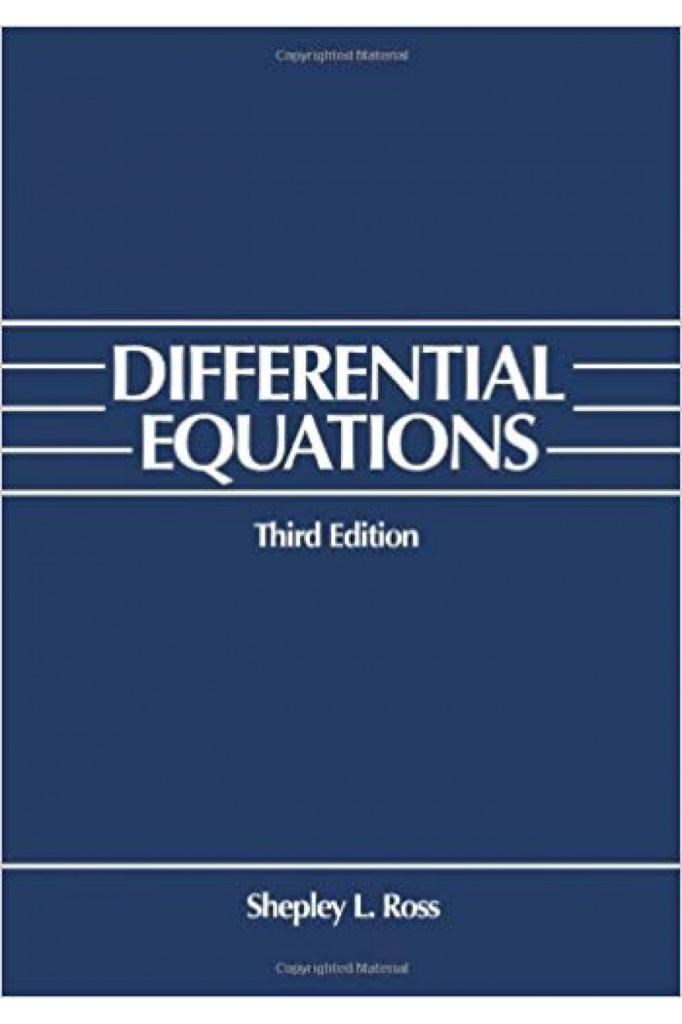 differential equations 3rd (shepley l. ross)
