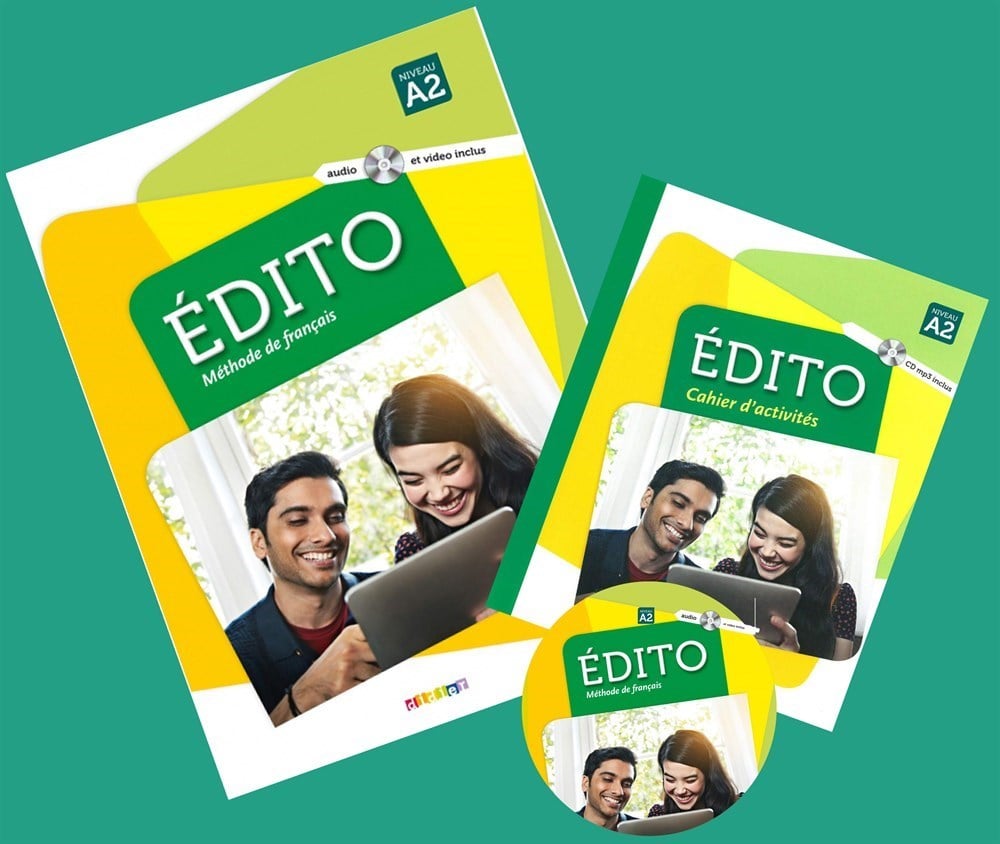Edito A2 Niveau Méthode de français Livre + Cahier d'exercices + DVD (2016-2020)