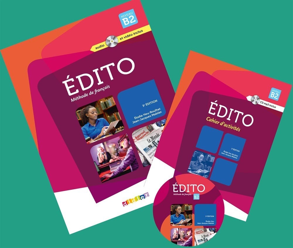 Edito B2 Niveau Méthode de français Livre + Cahier d'exercices + DVD (2016-2020)