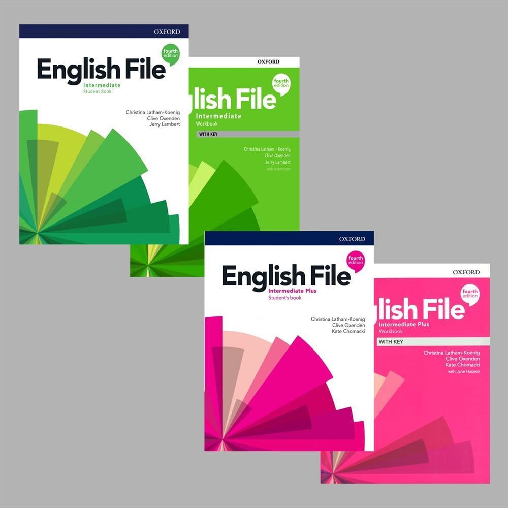 English File 4th Edition intermediate + intermediate Plus Student's Book With Online Practice + Workbook (Access Code VARDIR) ( 2 li SET)