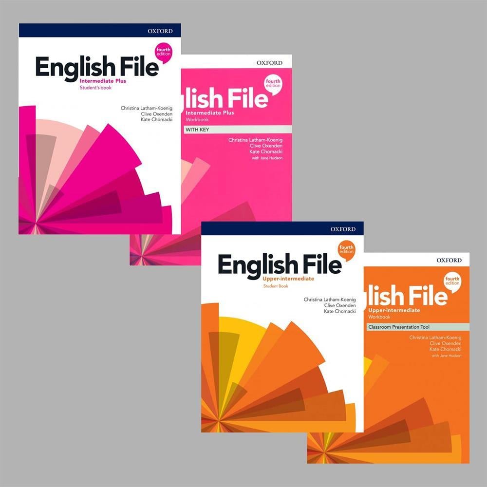 English File 4th Edition intermediate Plus + Upper-intermediate Student's Book With Online Practice + Workbook (Access Code VARDIR) ( 2 li SET)