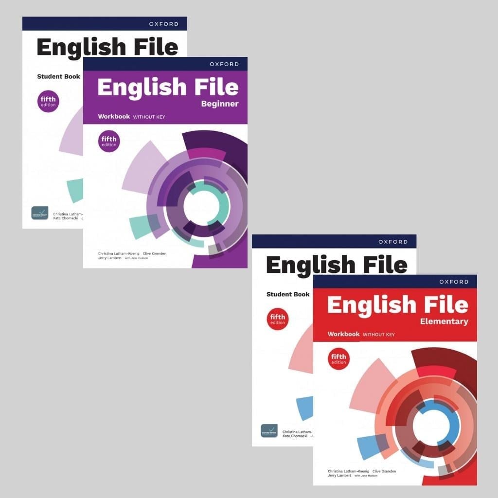 English File 5th Edition Beginner + Elementary Student's Book + Workbook with Access Code