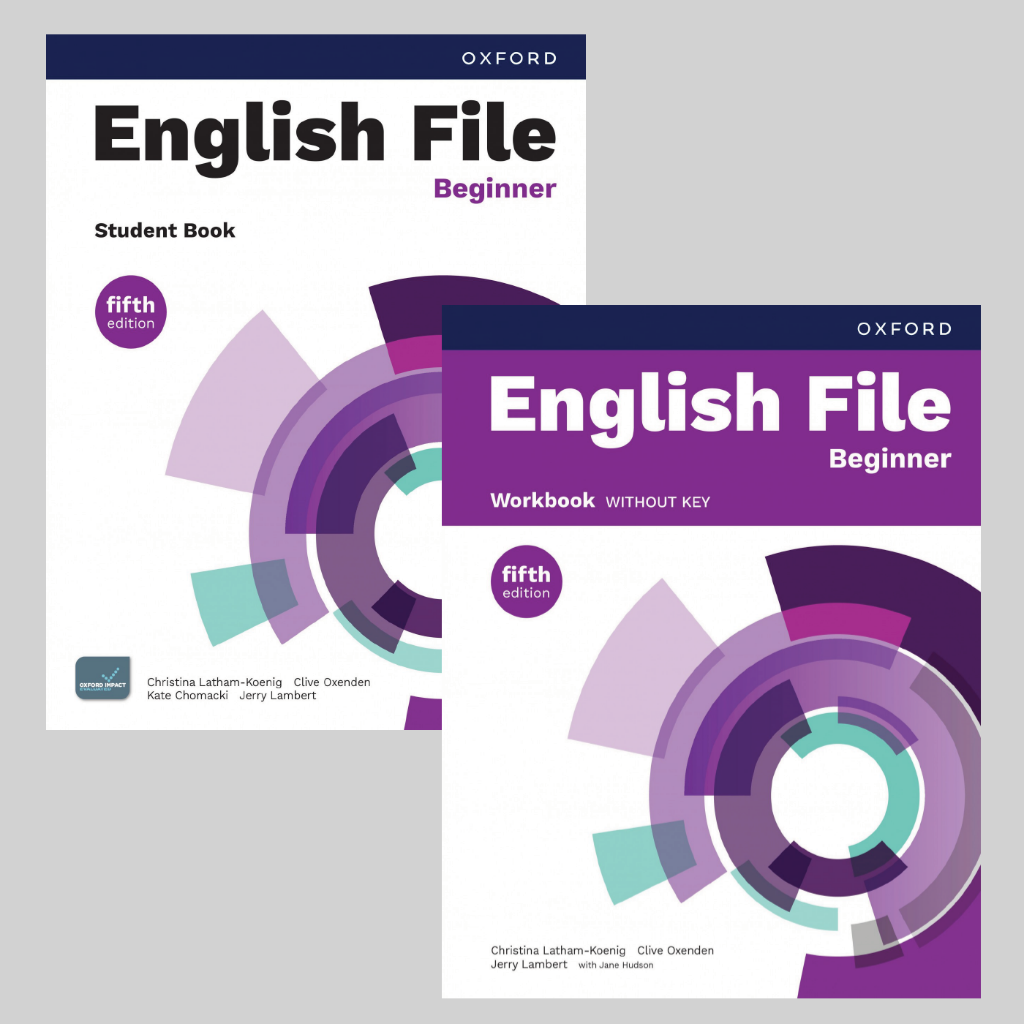 English File 5th fifth Edition Beginner Student's Book + Workbook + CD (KOD YOKTUR)