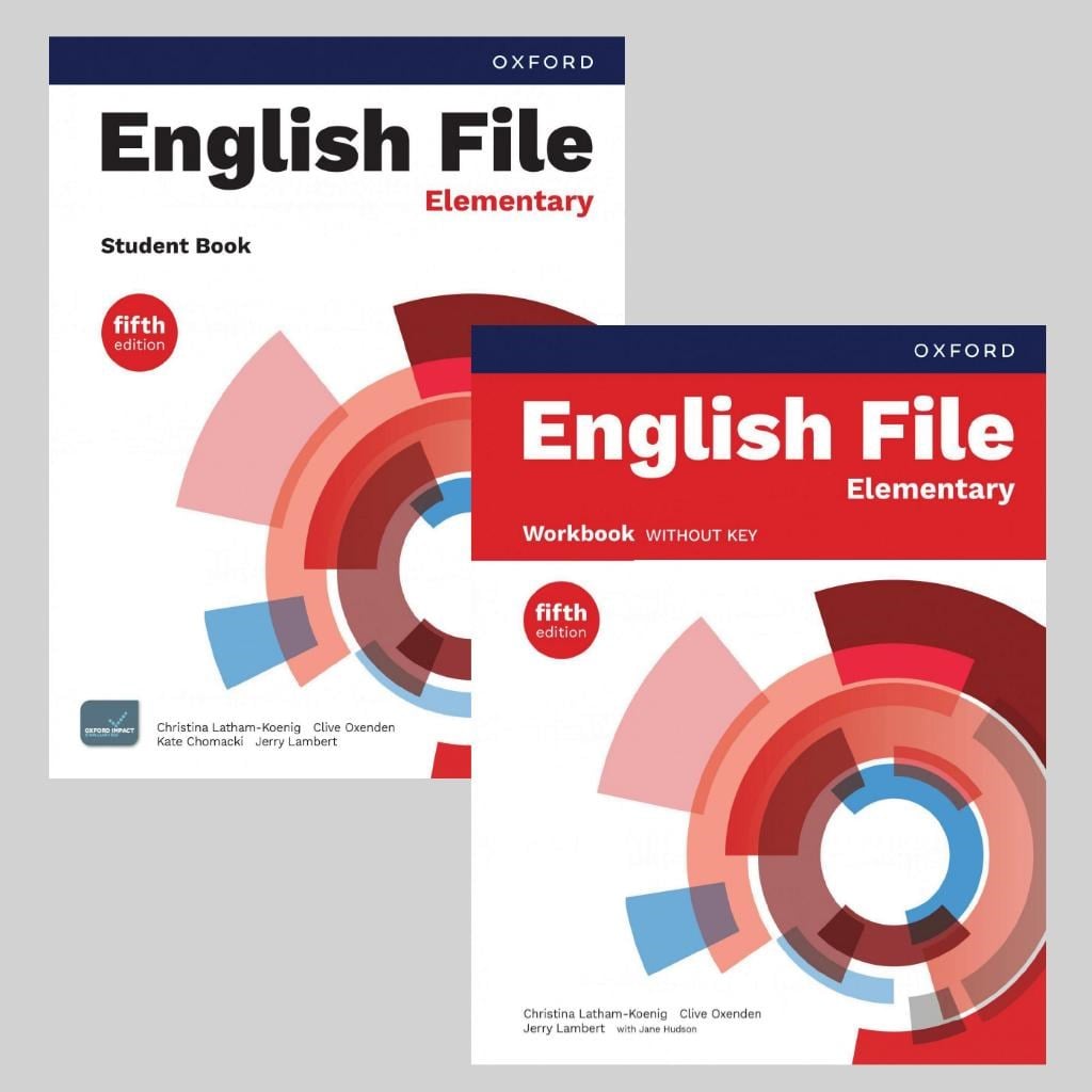 English File 5th fifth Edition Elementary Student's Book + Workbook + CD (KOD YOKTUR)