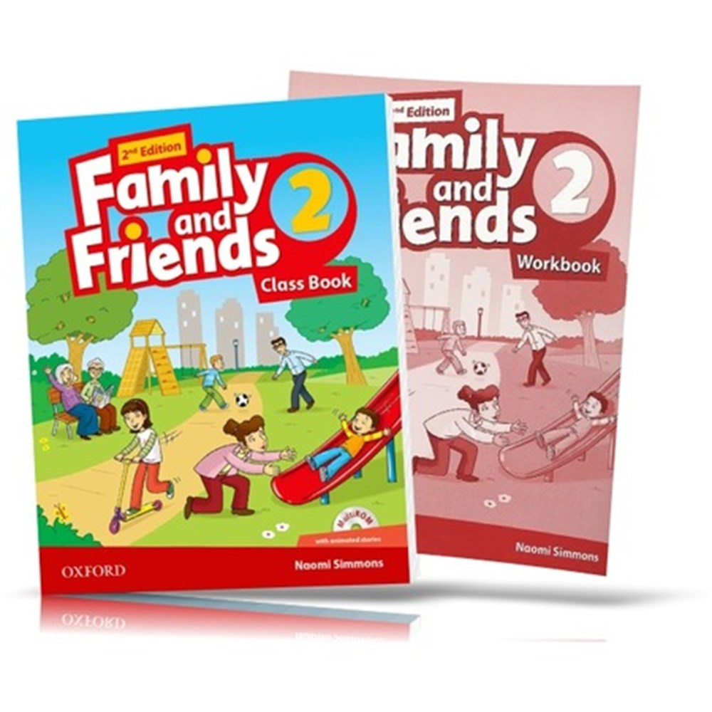 Family and Friends Level 2 : Class Book and WORKBOOK with Downloadable Audios