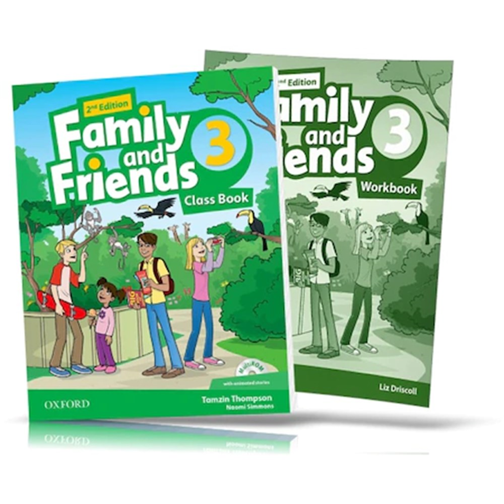 Family and Friends Level 3 : Class Book and WORKBOOK with Downloadable Audios
