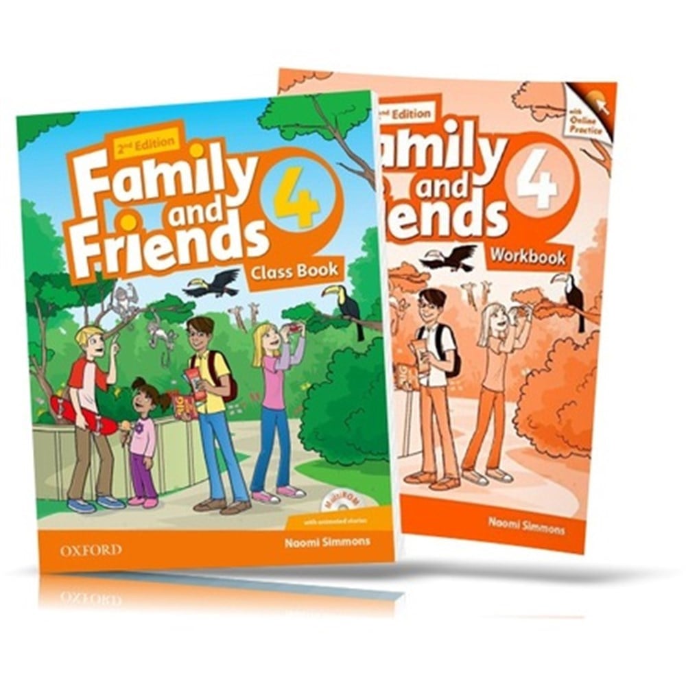 Family and Friends Level 4 : Class Book and WORKBOOK with Downloadable Audios