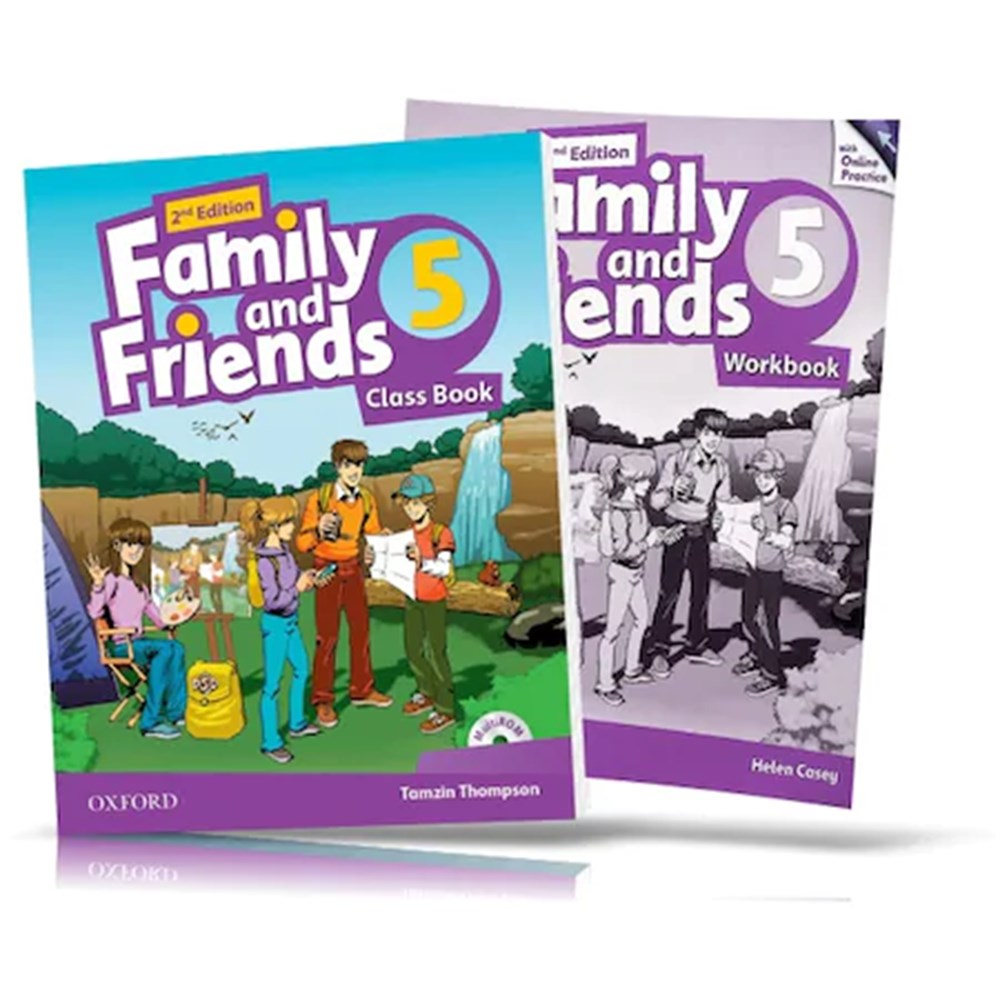 Family and Friends Level 5 : Class Book and WORKBOOK with Downloadable Audios