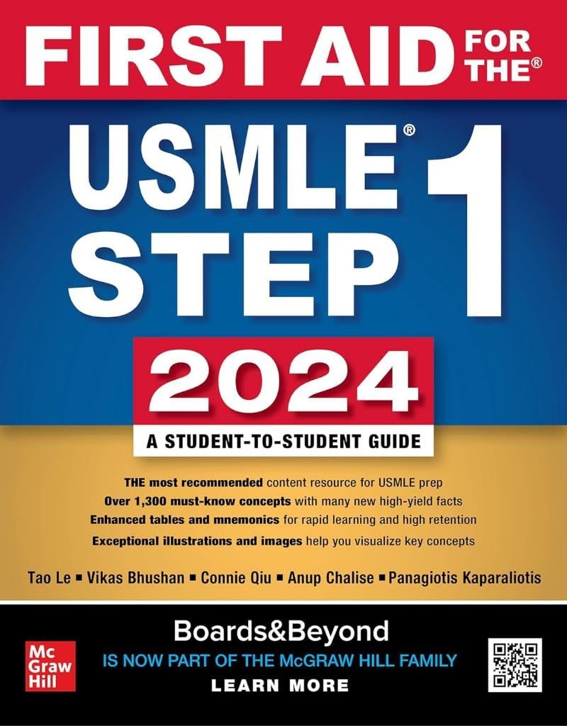First Aid for the USMLE Step 1  2024  Tao Le, Vikas Bhushan, Qiu