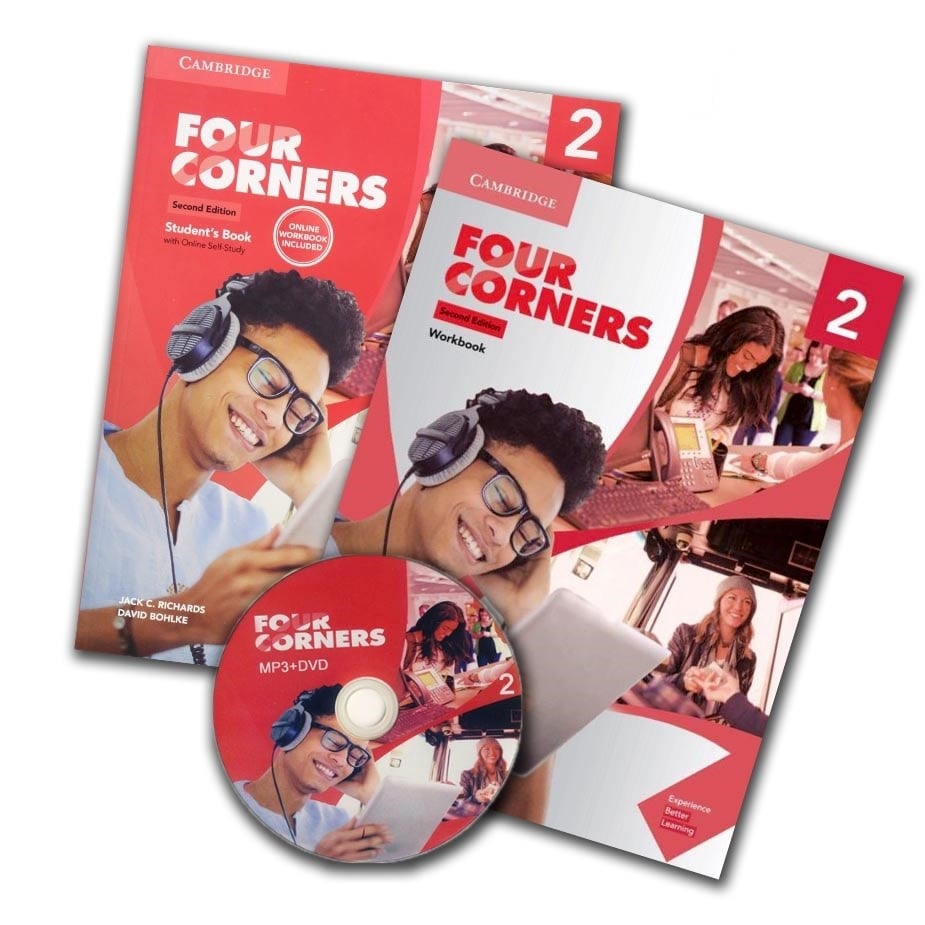Four Corners Level 2 Student's Book + Workbook (2nd edition) + CD
