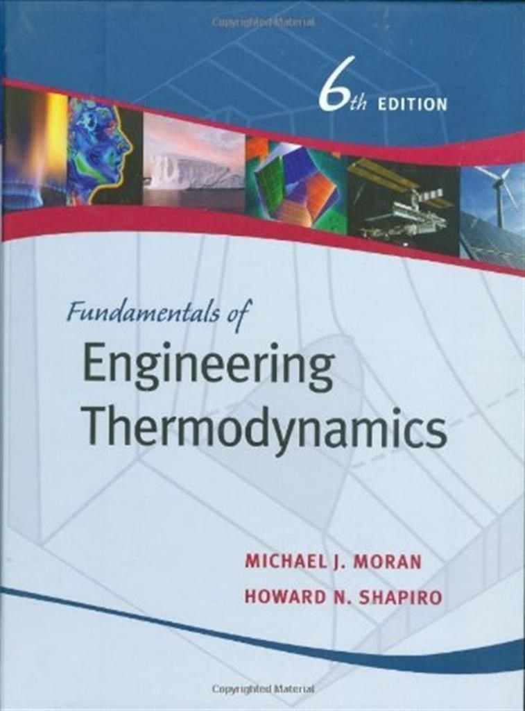 fundamentals of engineering thermodynamics 6th SI version (moran, shapiro)