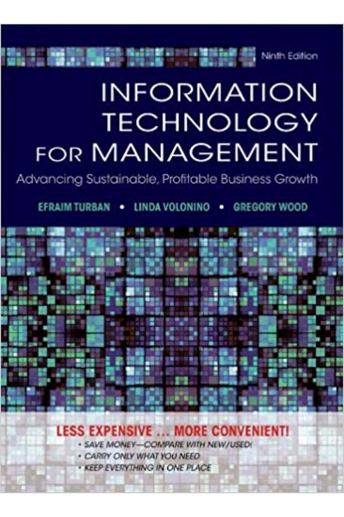 information technology for management 9th  (efraim turban