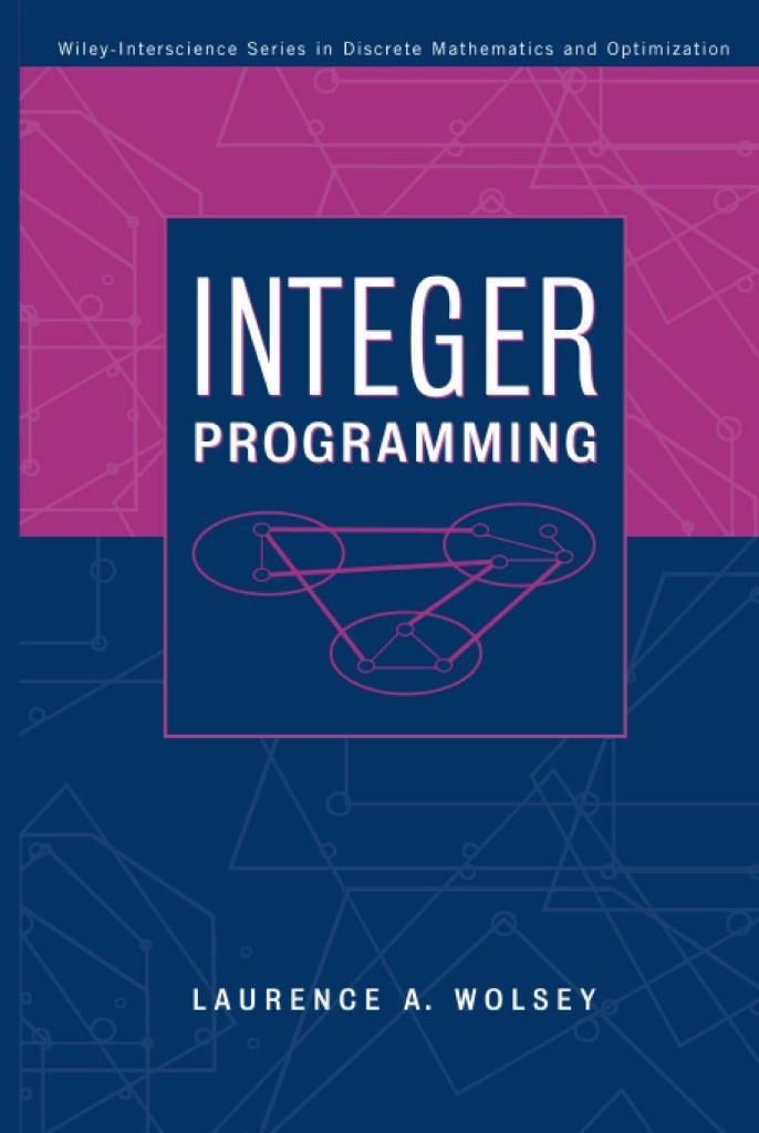 integer programming (laurence a. wolsey)