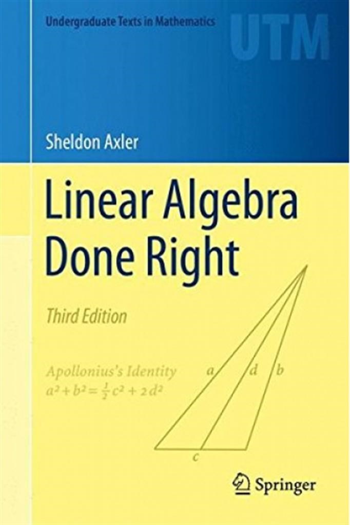 linear algebra done right 3rd (sheldon axler)
