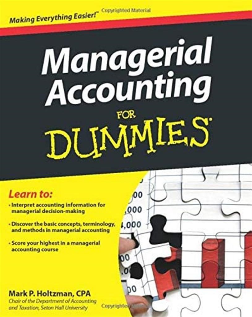 managerial accounting for dummies (mark holtzman)