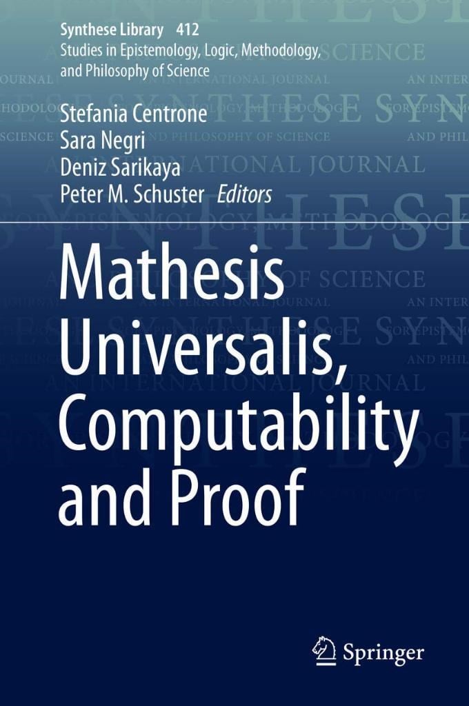 Mathesis Universalis, Computability and Proof Centrone Negri