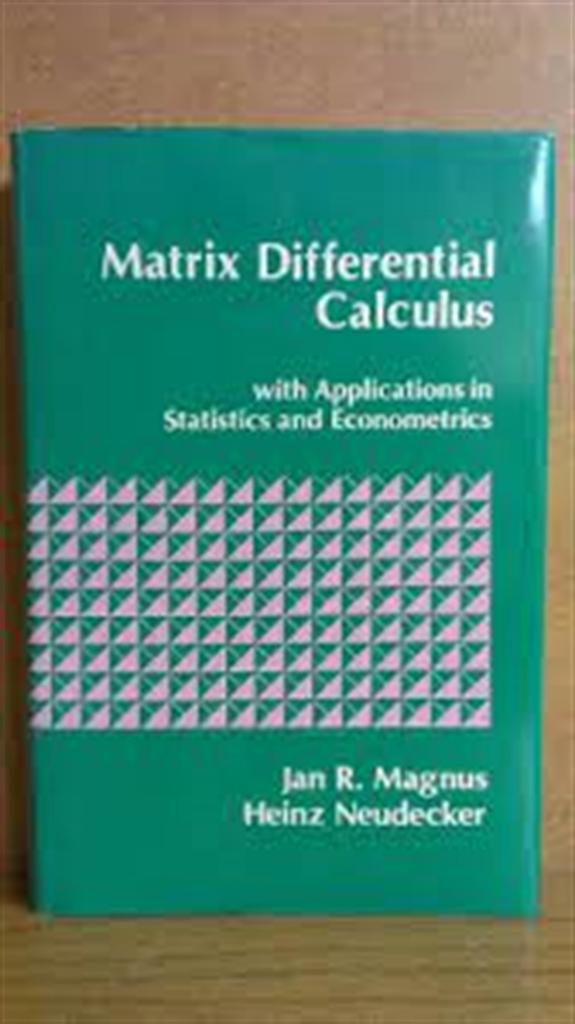 matrix differential calculus with applications in statistics and econometrics