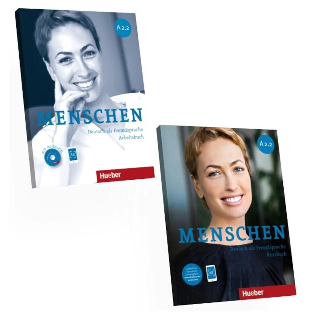 Menschen A2.2 Kursbuch und Arbeitsbuch mit Audio+ AR Teknolojisi ile Kolay Öğrenme