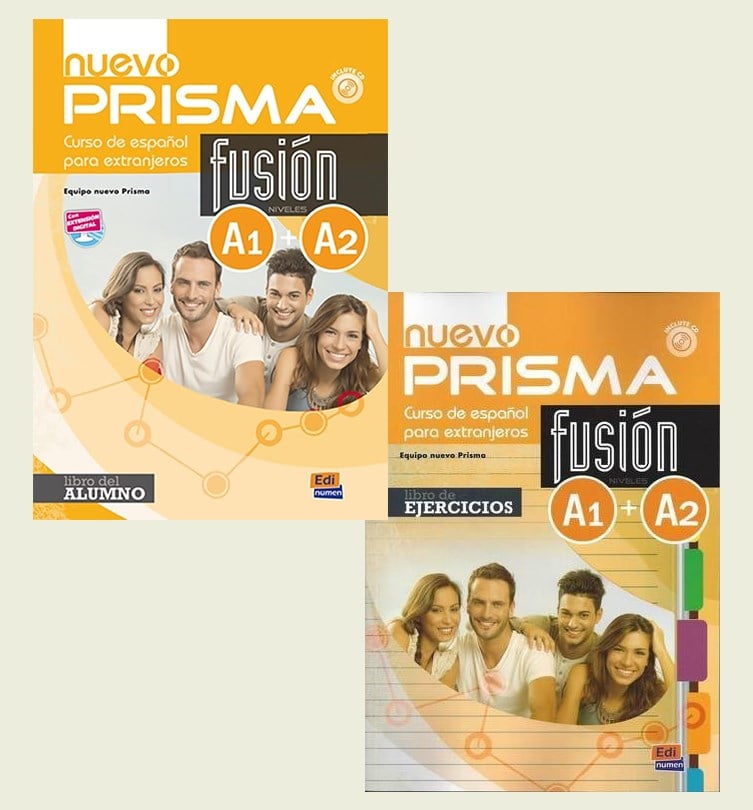 Nuevo Prisma Fusion A1+A2 : Libro del Alumno + Ejercicios + Downloadable Audios (CD li versiyon-KOD yoktur)