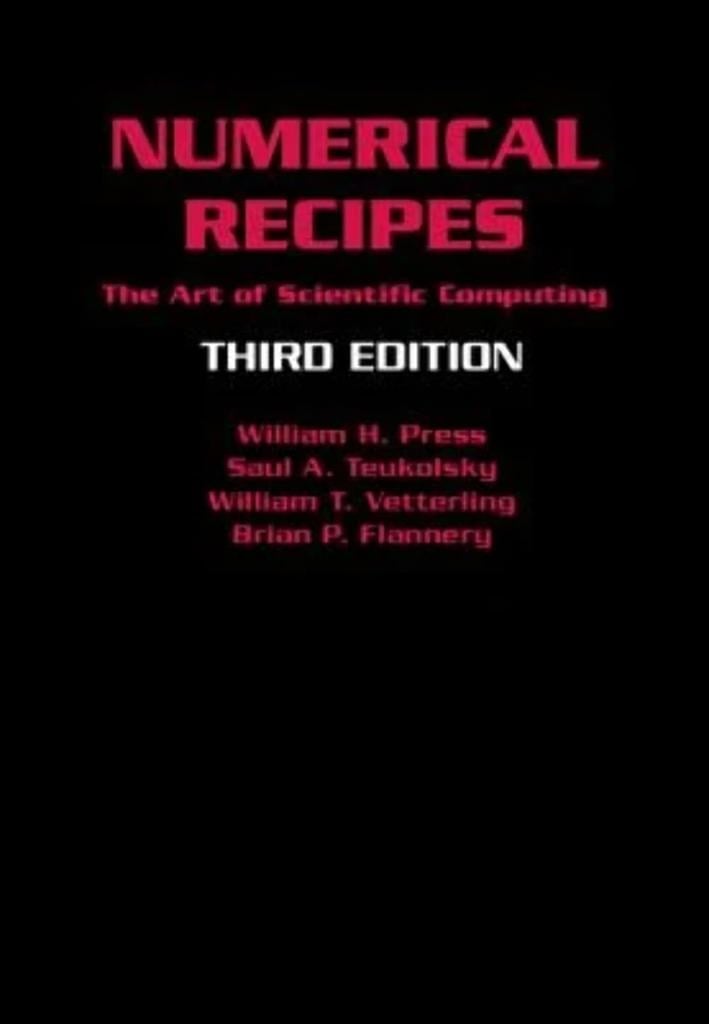 Numerical Recipes: The Art of Scientific Computing 3rd Edition