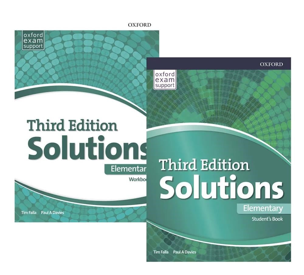 Oxford Solutions Third Edition Elementary Student's Book+Workbook+Downloadable CD