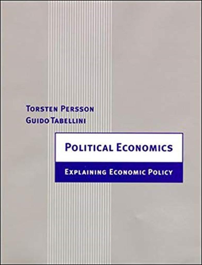 political economics (persson, tabellini)