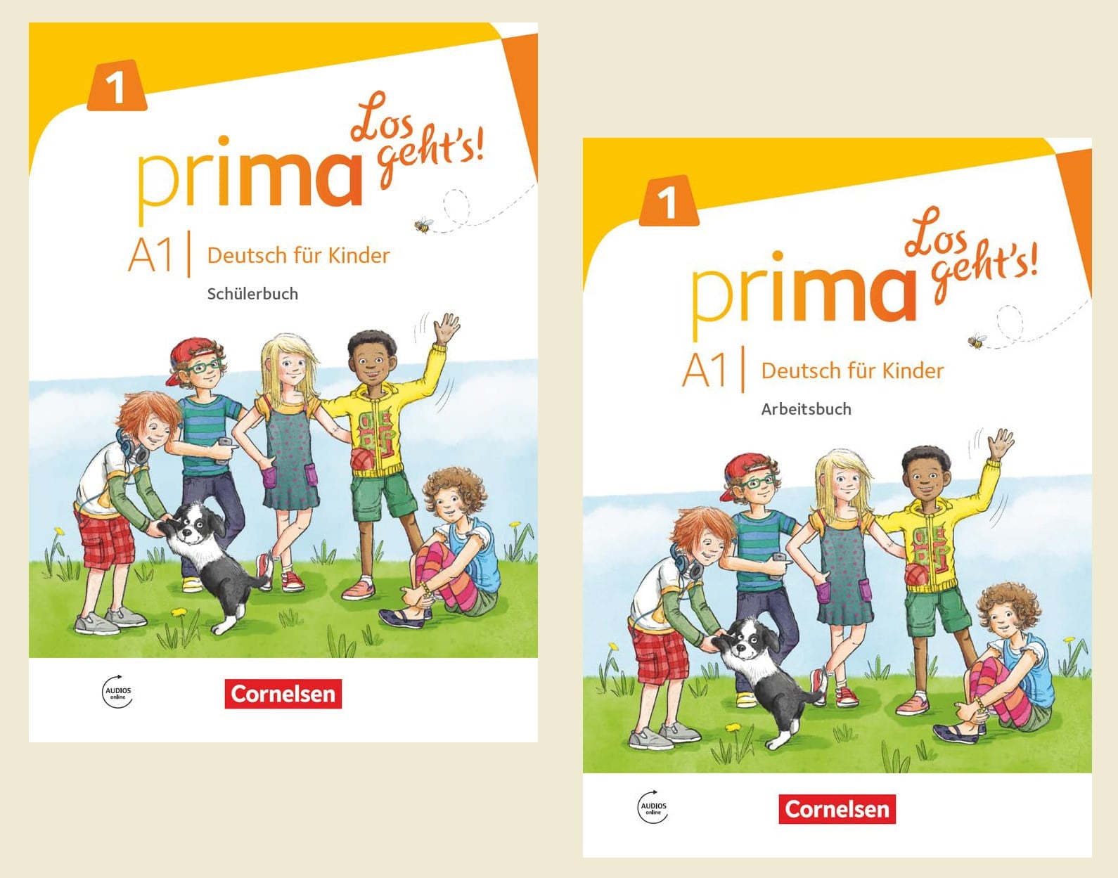 Prima - Los geht's: A1 Deutsch für Kinder mit Band 1 Schülerbuch + Arbeitsbuch Mit Cd Audios