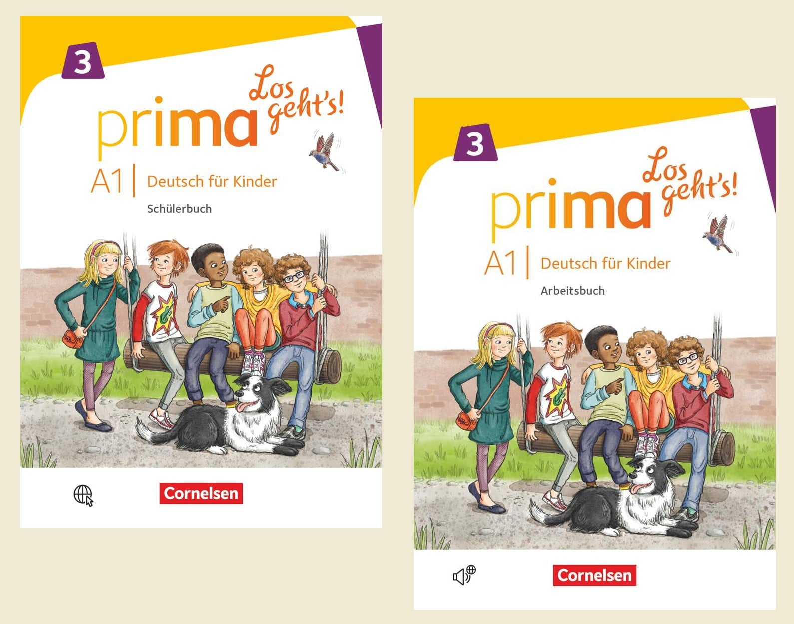 Prima - Los geht's: A3 Deutsch für Kinder mit Band 3 Schülerbuch + Arbeitsbuch Mit Cd Audios