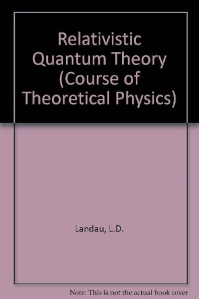 Relativistic Quantum Theory Part 1 Volume 4 (1971) (Landau Lifshitz Course Of Theoretical Physics) V.B. Berestetskii E. M. Lifshitz