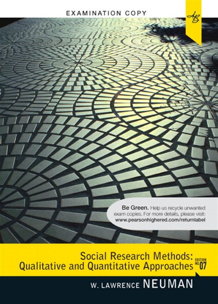 social research methods qualitative and quantitative approaches 7th (neuman)