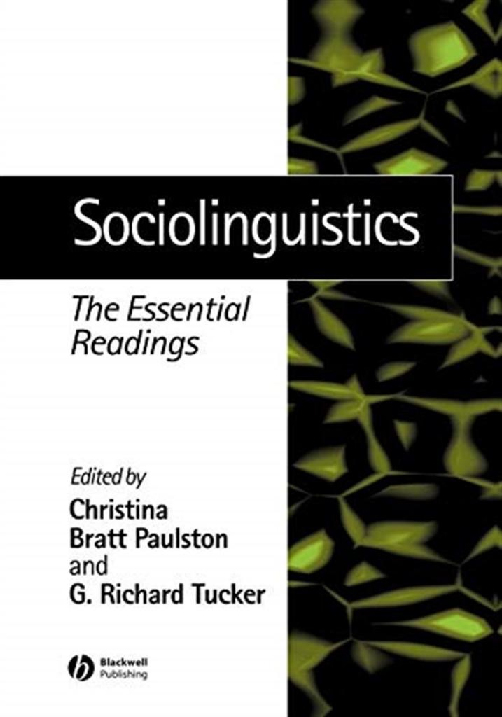 sociolinguistics (paulston, tucker)