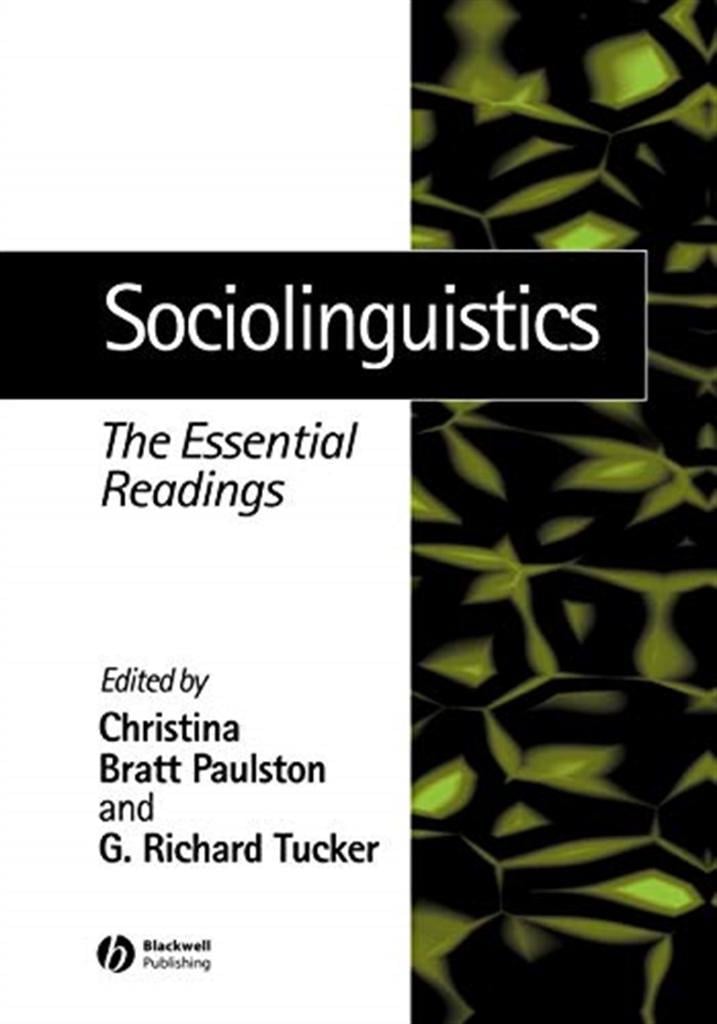 sociolinguistics (paulston, tucker)