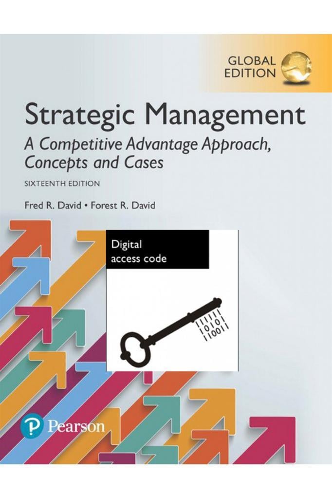 strategic management concepts and cases 16th (fred r. david)