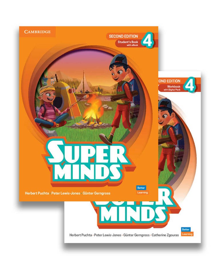 Super Minds Second Edition 4 Student's Book and Workbook 2nd Edition ( DVD  li versiyon – Online KOD YOKTUR )