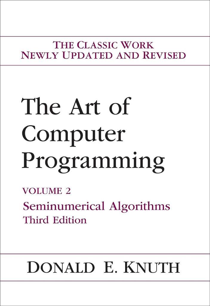 The Art of Computer Programming, The: Seminumerical Algorithms, Volume 2 3rd Edition Donald Knuth