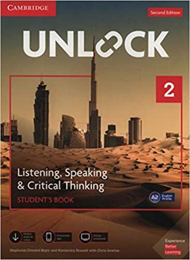 Unlock Level 2 Listening, Speaking & Critical Thinking Student's Book with Downloadable Audio and Video