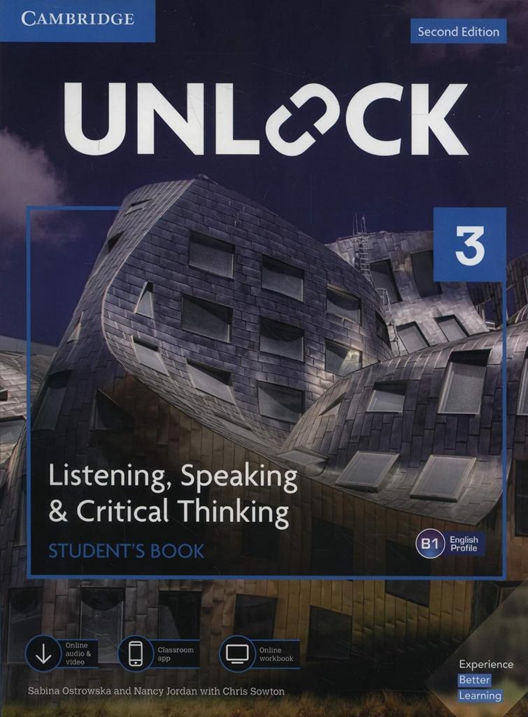 Unlock Level 3 Listening, Speaking & Critical Thinking Student's Book with Downloadable Audio and Video