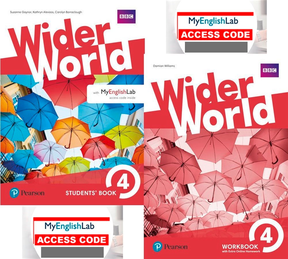 Wider World 4 Students' Book + Workbook with Myenglishlab  (Online Access Code lu)