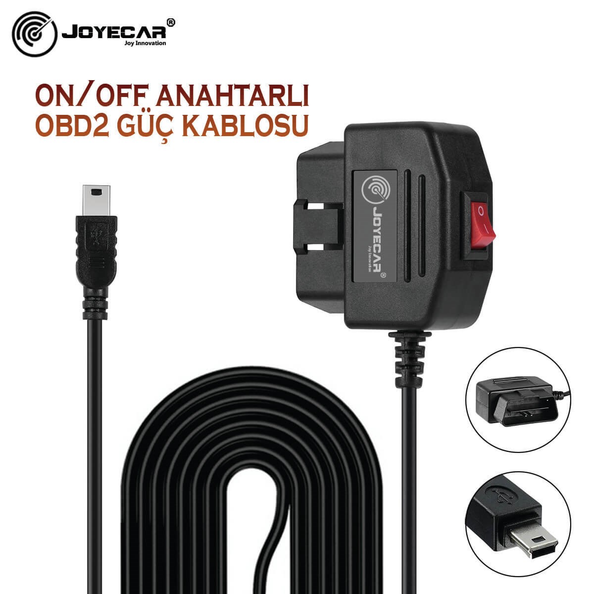 Joyecar OBD2 Araç Kamera Park Modu Enerji Kablo Akü Akım Korumalı