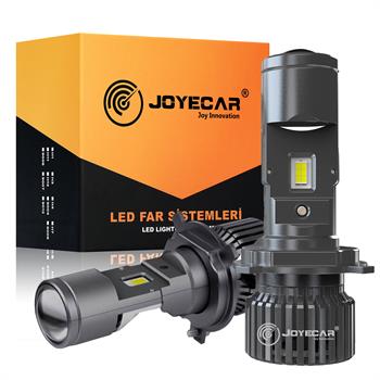 Joyecar Ultra Power Projektor Lensli H4 Uzun Kısa Led Far Ampulü