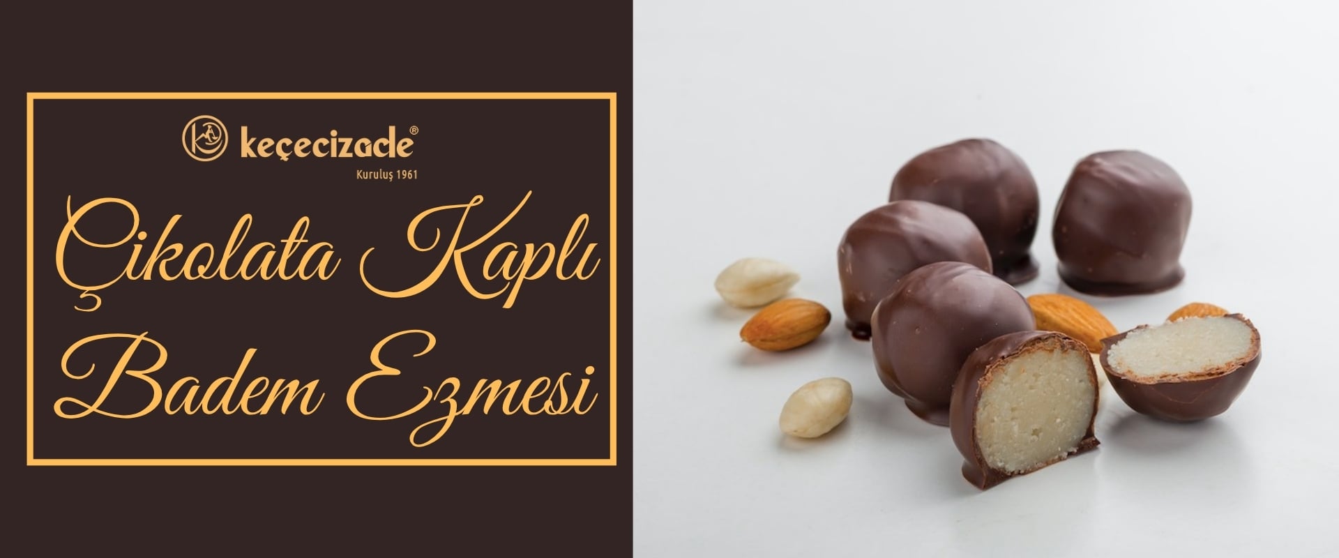 Keçecizade Çikolata Kaplı Badem Ezmesi 