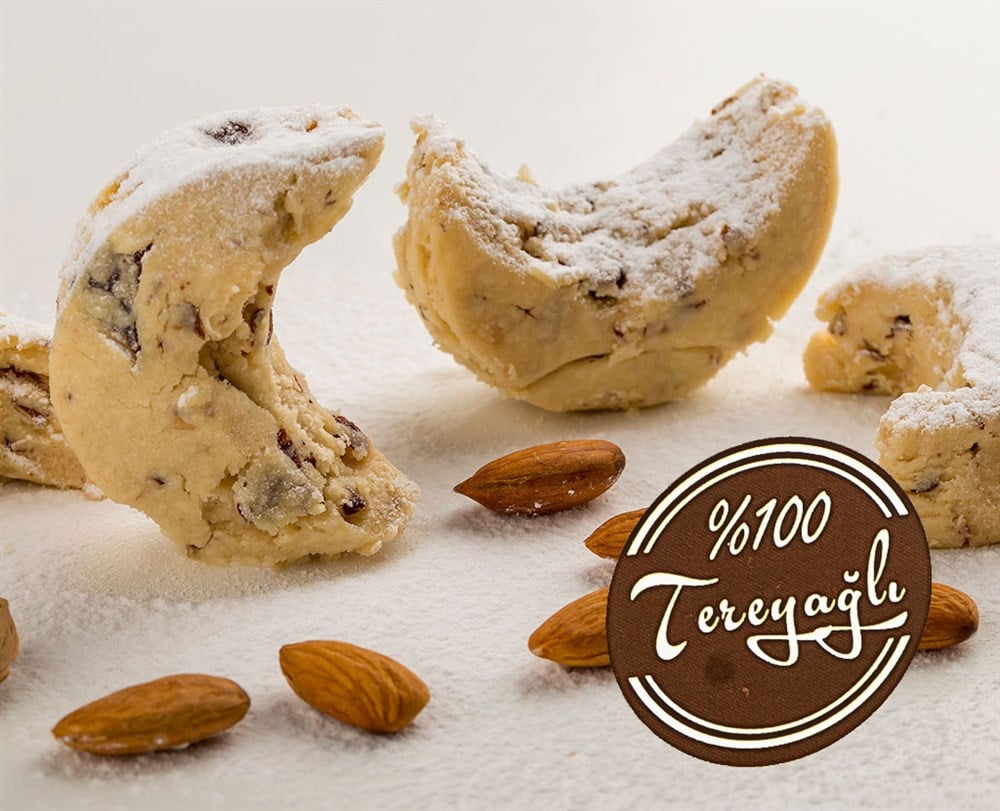 Keçecizade Tereyağlı Bademli Kurabiye (KAVALA Kurabiyesi) 445GR