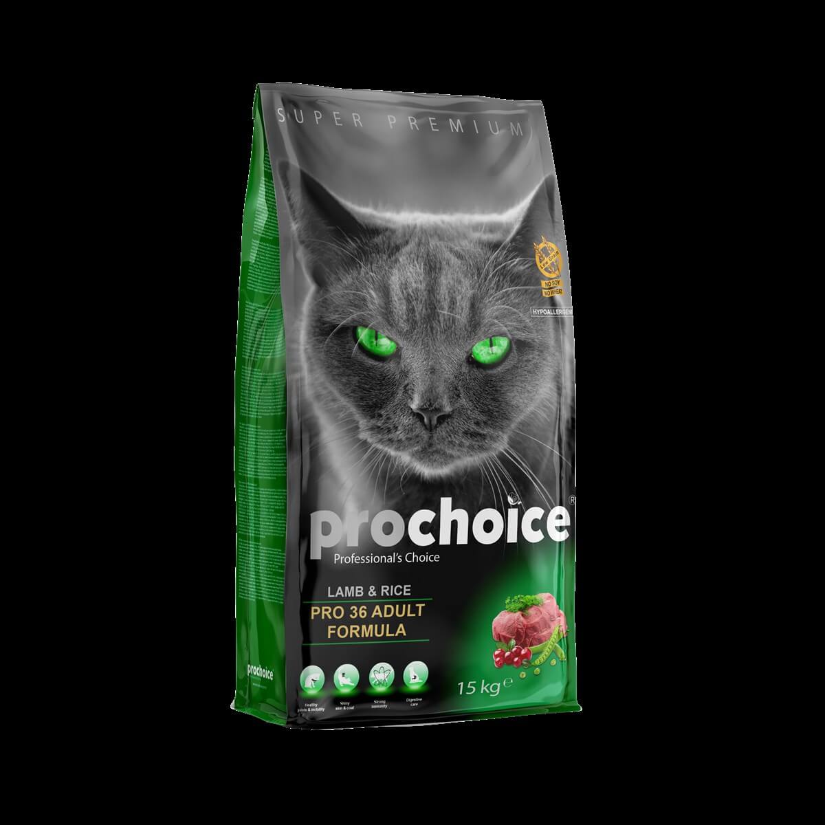Pro Choice Pro 36 Kuzu Etli Yetişkin Kedi Maması 15 Kg - Uygun Pet